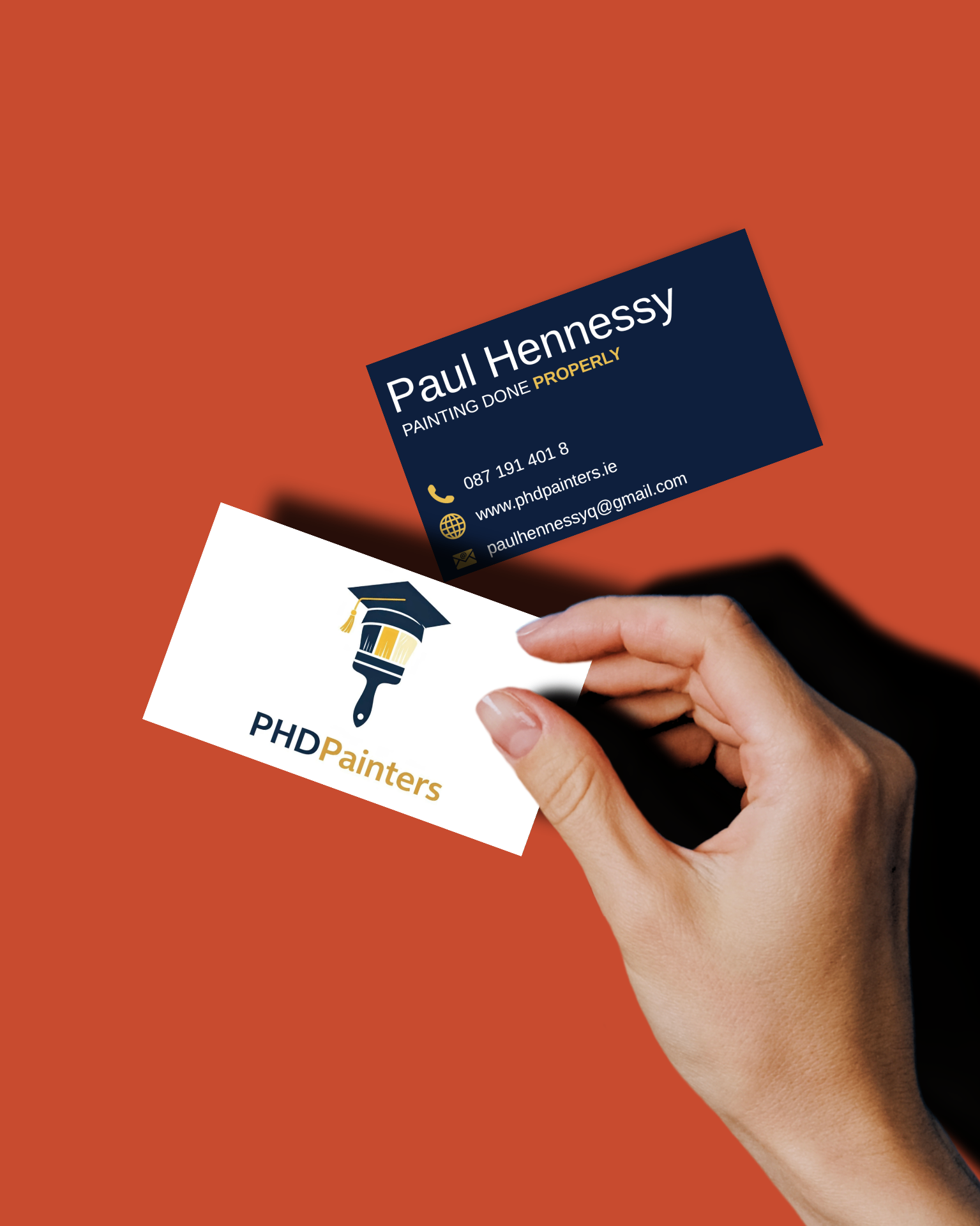 PHD Painters business card design
