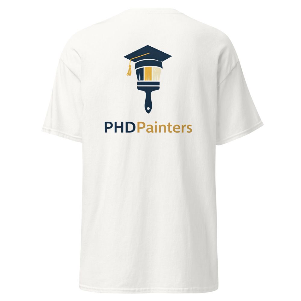 PHD Painters branded t-shirt, back