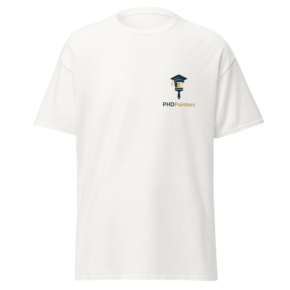 PHD Painters branded t-shirt, front